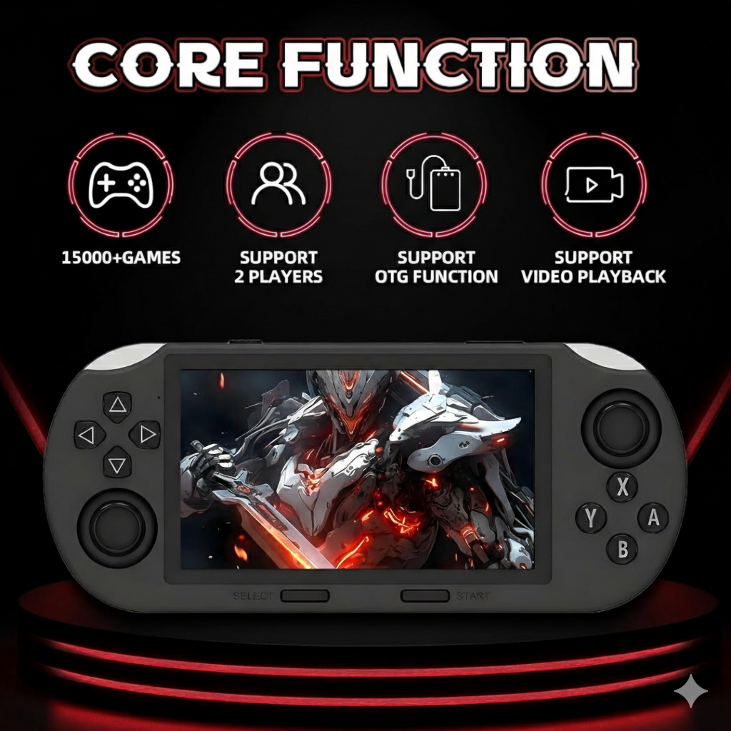 Vexora™ RetroPlay – Portable Retro Console